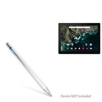 Google Pixel C Stylus Pen, BoxWave [AccuPoint Active Stylus] Electronic Stylus with Ultra Fine Tip for Google Pixel C - Metallic Silver
