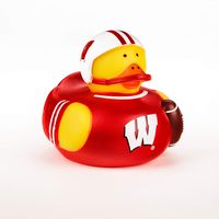 BSI NCAA Wisconsin Badgers 4" All Star Duck4 All Star Duck, Red, One Size