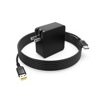 65W Wall Plug AC Charger for Lenovo Yoga 900 700, Yoga 3 4 Pro 1370 900-13ISK 900-13ISK2 700-11ISK 700-14ISK Pro-1370 3-1370 1470 1170 80MK 80UE 80JH 80HE 80QD 80QE Laptop Power Supply Adapter Cord