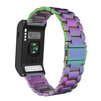 MoKo Garmin Vivoactive HR Watch Band, Universal Stainless Steel Adjustbale Watch Band Strap Bracelet with Adapter Tools ONLY for Garmin Vivoactive HR Sports GPS Smart Watch, Colorful