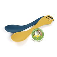 Light My Fire BPA-Free Medium Spork BIO 2-Pack, Mustyyellow/Haz