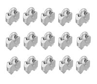 SamIdea 15 in Pack M3 Stainless Steel Wire Rope Cable Clip Clamp 1/8" Fastener