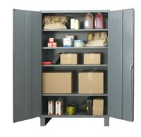 Durham Welded 14 Gauge Steel Heavy Duty Cabinet, JC-482478-4S-95,  700 lbs Capacity,  24" Length x 48" Width x 78" Height,  4 Shelves