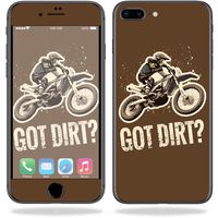 MightySkins Skin Compatible with Apple iPhone 8 Plus - Got Dirt | Protective, Durable, and Unique Vinyl Decal wrap Cover | Easy to Apply, Remove, and Change Styles | Made in The USA