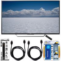 Beach Camera Sony XBR-49X700D - 49" Class 4K Ultra HD TV with Essential Accessory Bundle Includes TV, Screen Cleaning Kit, 6 Outlet Power Strip with Dual USB Ports and 2 HDMI Cables