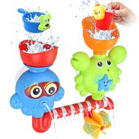 GOODLOGO Bath Toys Bathtub Toys for 1 2 3 Year Old Kids Toddlers Bath Wall Toy Waterfall Fill Spin and Flow Non Toxic Birthday Gift Ideas Color Box