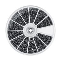 Screws Nuts Assortment Kit, M1 M1.2 M1.4 M1.6 Stainless Steel Button Head Hex Socket Head Cap Bolts Screws with Nuts Assortment Kit