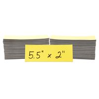 Magnetic Shelf Warehouse Labels 2 x 5.5 inches, 200 Pack, Yellow (01155)