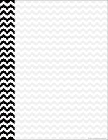 Barker Creek Designer Computer Paper - Black Chevron, 8-1/2 x 11", 50 Sheets per Package (LL-739)