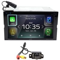 JVC KW-V85BT 6.8" DVD Car Monitor Bluetooth Receiver Android/Carplay+Camera