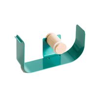 U Brands Metal Tape Dispenser, Desktop Accessory, Arc Collection, 1" Core, Green