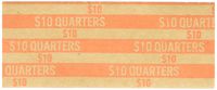 Quarter Flat Striped Coin Wrappers, Bundle of 100