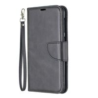 Lomogo Samsung Galaxy M10 Case Leather Wallet Case with Kickstand Card Holder Shockproof Flip Case Cover for Galaxy M10 - LOBFE150175 Black