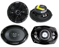 2) Kicker 41DSC654 6.5" 240W 2-Way + 2) KFC-6965S 6x9" 400W 3-Way Car Speakers