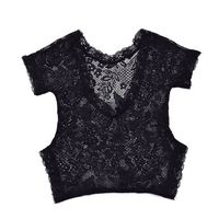 Makaor Baby Photography Props Outfit Newborn Infant Baby Girl Photography Prop Lace Romper Jumpsuit Princess Clothes (Black, for 0-6 Months Baby)