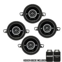 KICKER DSC350 3.5-Inch (89mm) Coaxial Speakers, 4-Ohm Bundle