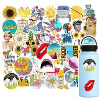 Stickers for Hydro Flask, Water Bottles, Laptop - 53-Pack Vinyl Waterproof, Cute, Aesthetic, Trendy, Vsco Stickers for Teens, Girls, Boys, Kids