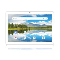 Tablet 10.1 Inch, Android Go 8.1 3G Unlocked Tablets PC with Dual SIM Card Slots, 1+16GB, Quad Core, Dual Camera, 1280x800 IPS Display, 6000mAh Battery, Google Certified, Bluetooth, GPS, WiFi, Silver