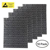 Premium Open Top Antistatic Bag Large (12X16inches) ESD Shielding Anti Static Bags for Motherboard Video Card LCD Screen with Anti-Static Labels (12X16inches-10pcs)