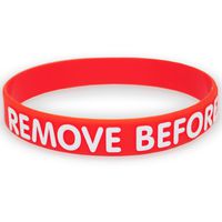 Remove Before Flight 5 Packs Silicone Bracelet