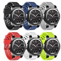 22mm Watch Band Compatible Samsung Gear S3 Frontier Bands/S3 Classic Band/Galaxy Watch 46mm/Moto 360 2nd Gen 46mm/ Silicone Material
