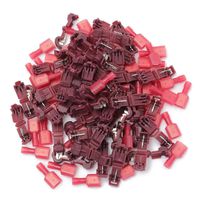 Eyech 100Pcs (50 Pairs) Terminal Connectors T-Tap Quick Disconnect Wire Connectors Self-stripping Insulated Connectors 22-18 Gauge Female Spade Connector Quick Splice Wire Terminal Kit