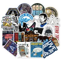 TV Show Star Trek Themed 36 Piece Sticker Decal Set for Kids Adults - Laptop Motorcycle Skateboard Decals