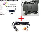 Video Game Accessories SLIM AC ADAPTER CHARGER POWER CORD SUPPLY FOR SONY PS2 + AUDIO VIDEO AV CABLE