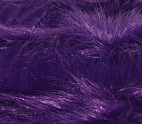 Faux Fur Fabric Long Pile Sparkling Tinsel Purple / 58" Wide/Sold by The Yard