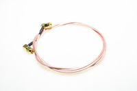 SMAKN 19.7" RP-SMA Right Angle to RP-SMA Right Angle Male Plug Jumper Pigtail Cable