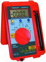Triplett Pocket-Sized CAT II 4000 Count Digital Multimeter - AC/DC Voltage, AC/DC Current, Resistance, Frequency, Capacitance, Continuity, and Diode Check (2030)