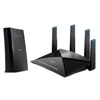 NETGEAR Nighthawk X6S Tri-Band WiFi Range Extender (EX8000) with NETGEAR Nighthawk X10 - AD7200 802.11ac/ad Quad-Stream MU-MIMO WiFi Router (R9000)