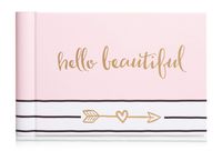 Pearhead Hello Beautiful Brag Book, A Perfect Gift for Expecting Parents, or Addition to Baby Registry, Pink
