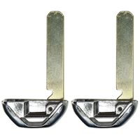 QualityKeylessPlus Pair of Uncut Blank Insert Key Blade Compatible Replacement for Honda Smart Key Remote