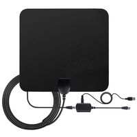 LEMEGO TV Antenna Indoor HDTV Digital 50 Miles Range Amplified 1080P with Detachable Amplifier Signal Booster, USB Power Supply and 13 Feet Highest Performance Coaxial Cable