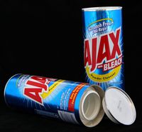 Ajax Powder Cleaner Safe Can Diversion Container+Free Pack of 1 1/4 Rasta Wrap