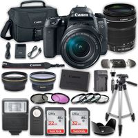 Canon EOS 77D DSLR Camera with Canon EF-S 18-135mm f/3.5-5.6 is USM Lens + Kit