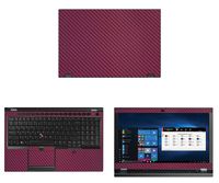 Decalrus - Protective Decal for Lenovo ThinkPad P53 (15.6" Screen) Laptop Wine Carbon Fiber Skin case Cover wrap CFlenovoThnkpd15_P53Wine