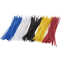 Sunmns 250 Piece Colorful Metallic Twist Cable Cord Wire Ties Reusable Fastening, 6 Inch