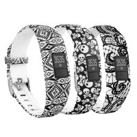 Tkasing One-Size Replacement Garmin Vivofit 3 Band Garmin 3 vivofit Wristband Strap Accessory with Metal Clasp for Garmin Vivofit 3 (Design4colorsE)