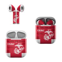 Skin Decals for Apple AirPods - Semper Fi - Sticker Wrap Fits 1st and 2nd Generation