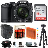 Nikon COOLPIX B500 Digital Camera w/ 16GB USB Accessory Bundle