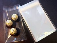 100Pcs 5x7 Inch Clear Self-Adhesive Sealing Cello/Cellophane Bags Treat Bag OPP Plastic Bag for Snacks, Bakery, Candy, Soap, Cookie, Gift Bag, Party Favors Poly Bags