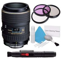 Tokina 100mm f/2.8 at-X M100 AF Pro D Macro Autofocus Lens for Nikon AF-D (International Model) +Deluxe Cleaning Kit + Lens Cleaning Pen + 55mm UV Filter