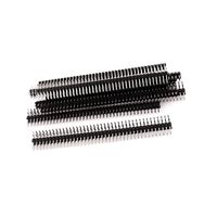 Liberty.10PCS 40Pin 2.54mm Dual Row Right Angle PCB Male Pin Header Strip