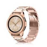 Fintie Band for Galaxy Watch 42mm/Galaxy Watch Active/Active2, 20mm Stainless Steel Metal Replacement Bracelet Strap Wrist Bands for Samsung Gear Sport/Gear S2 Classic Smartwatch, Rose Gold