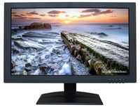 SVD 18.5-inch Ultrathin Professional Security Monitor, LCD Color Screen with VGA, BNC, HDMI, USB Video Inputs, Built-in Speakers for CCTV DVR Home Office Surveillance Security System, Black
