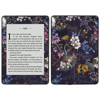 MightySkins Skin Compatible with Amazon Kindle Paperwhite 2018 (Waterproof Model) - Midnight Blossom | Protective, Durable, and Unique Vinyl Decal wrap Cover | Easy to Apply, Remove| Made in The USA