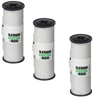 Pack of 3 Ilford Delta 400 Professional, Black and White Print Film, 120 (6 cm), ISO 400 (1780668)
