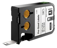 DYMO Pre-Sized Labels for DYMO XTL Label Makers, Black on White, 1/2", 1 Roll (1868665)